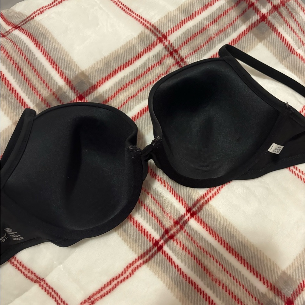 Aerie Black Lightly Lined Underwire Bikini Swim Top Size 36 C Gently Worn - Picture 3 of 6